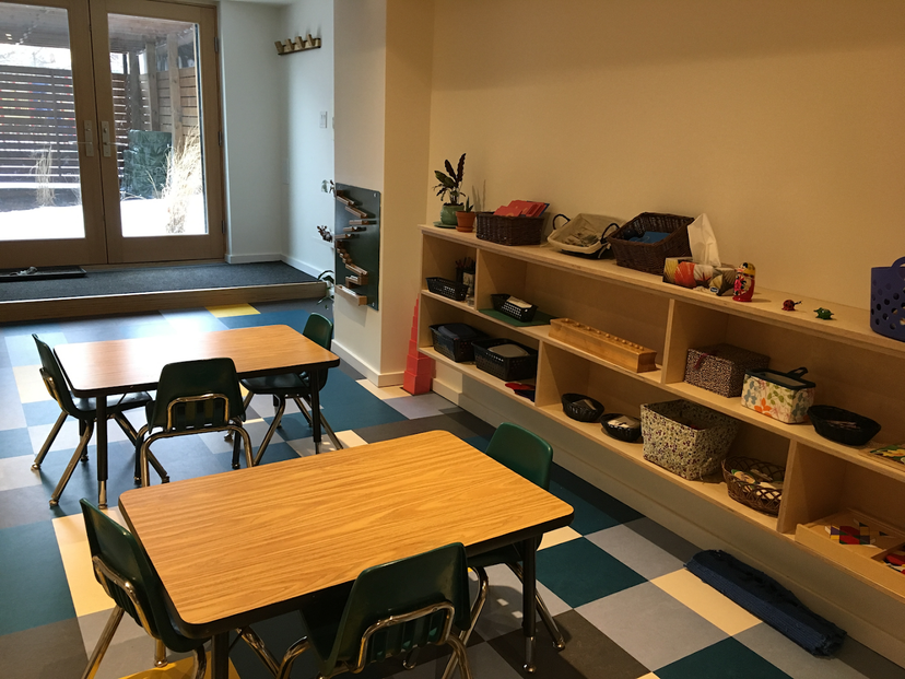 Inside montessori classroom